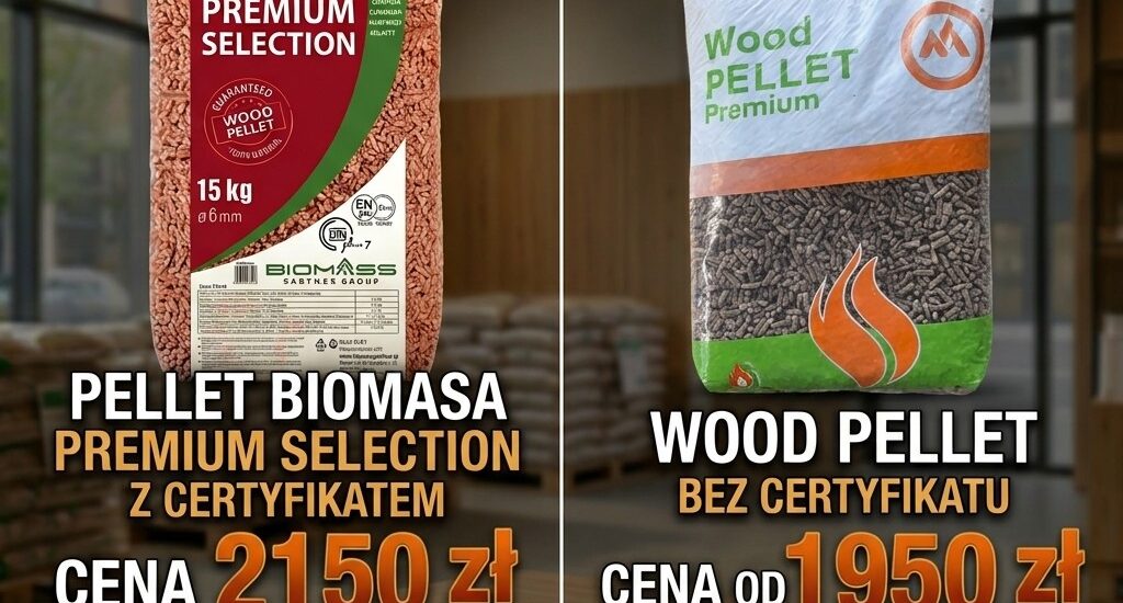 Promocja JDM Majda: pellet Biomasa Premium Selection z certyfikatem 2150 zł/paleta i Wood Pellet bez certyfikatu od 1950 zł/paleta